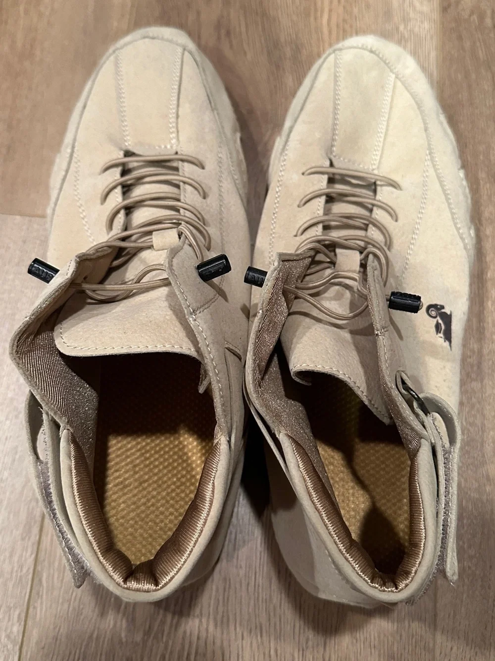 Ldeck Men's Lace-Up Casual Chukka Boots, Tan, Sz 46